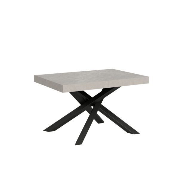 Tavolo allungabile 120/224x90 cm Volantis cashmere gambe antracite