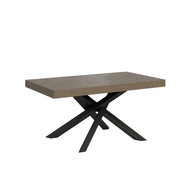 Tavolo allungabile 160/264x90 cm Volantis tortora gambe antracite