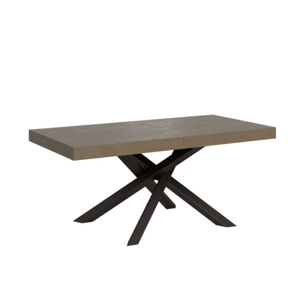Tavolo allungabile 180/284x90 cm Volantis tortora gambe antracite
