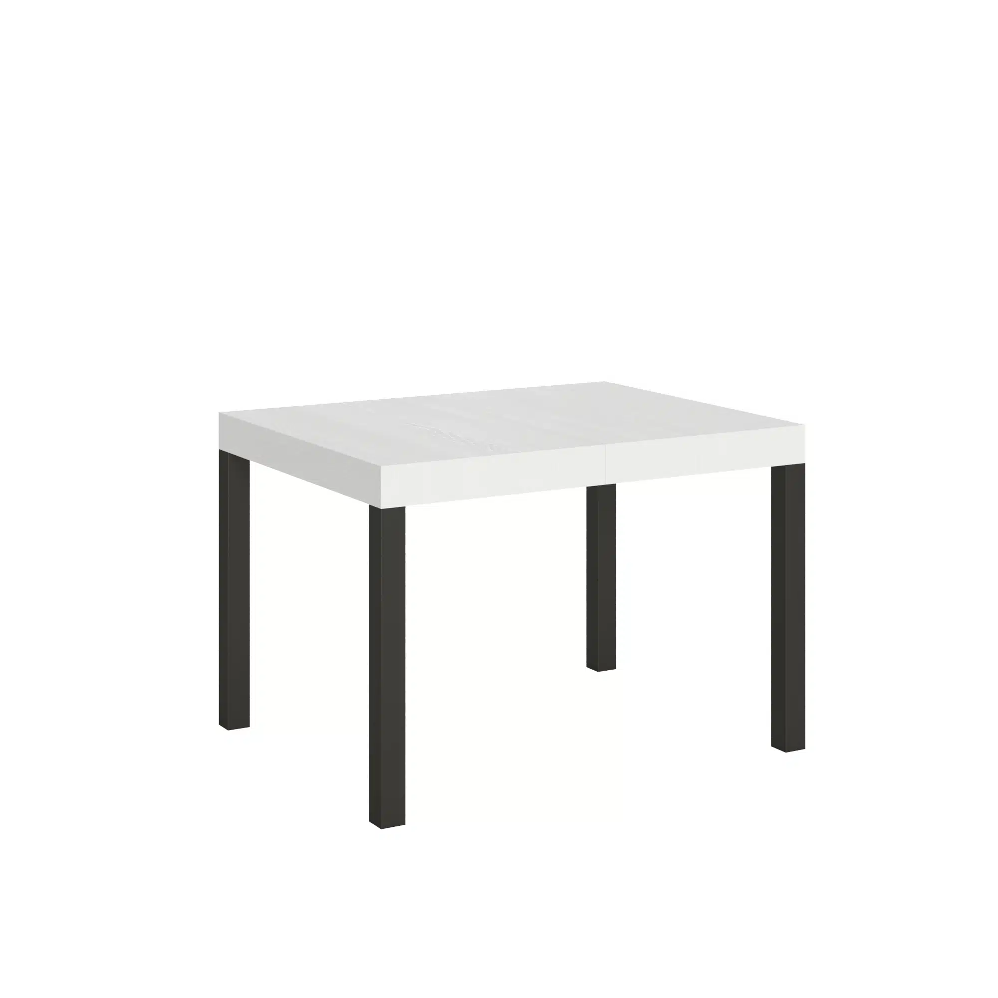 Tavolo allungabile 110/194x70 cm Everyday bianco frassino gambe antracite