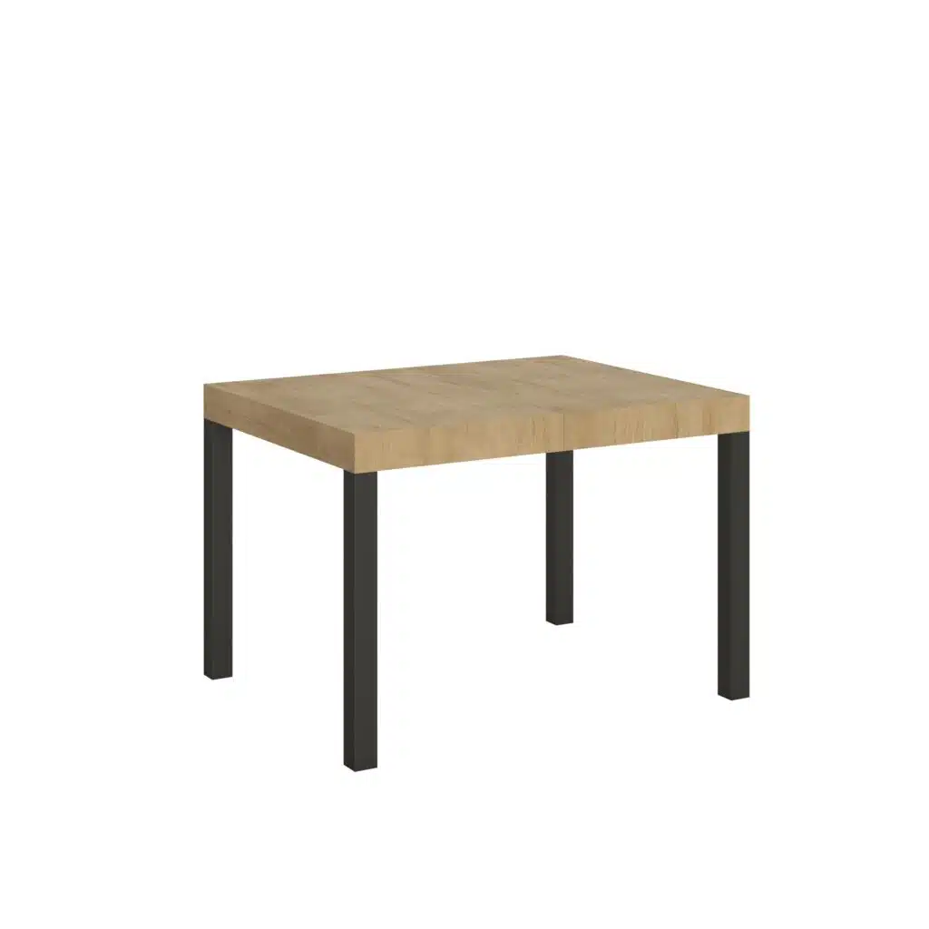 Tavolo allungabile 120/204x80 cm Everyday quercia natura gambe antracite - foto 1