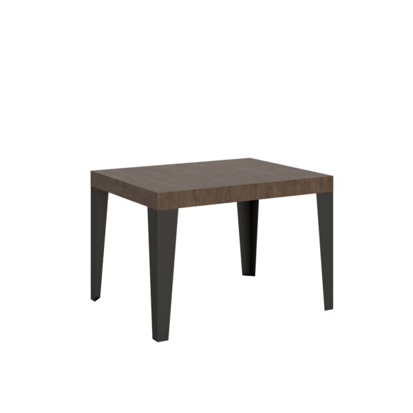 Tavolo allungabile 120/204x80 cm Flame noce gambe antracite