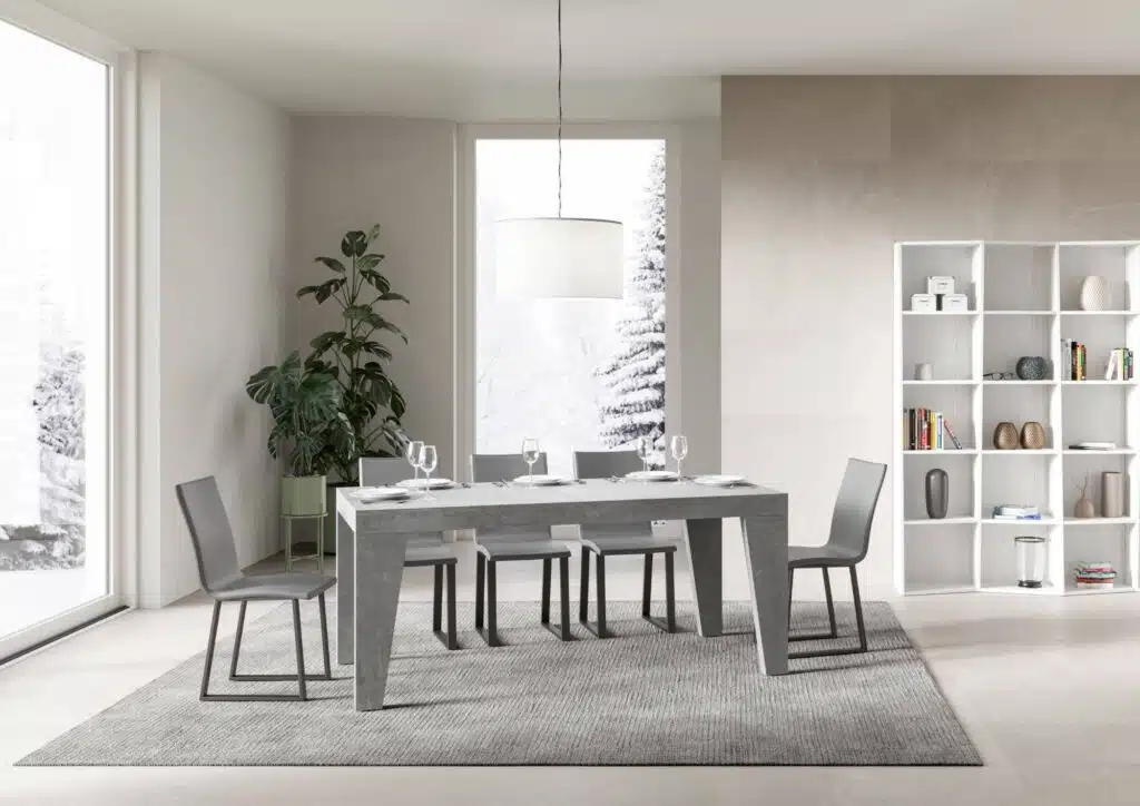 Tavolo allungabile 160/264x90 cm Naxy cemento - foto 2