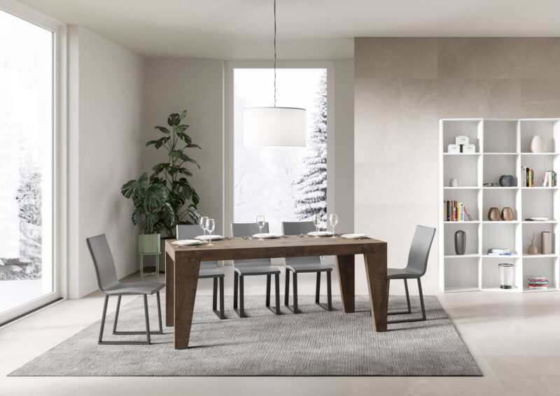 Tavolo allungabile 180/284x90 cm Naxy Premium noce - immagine 2