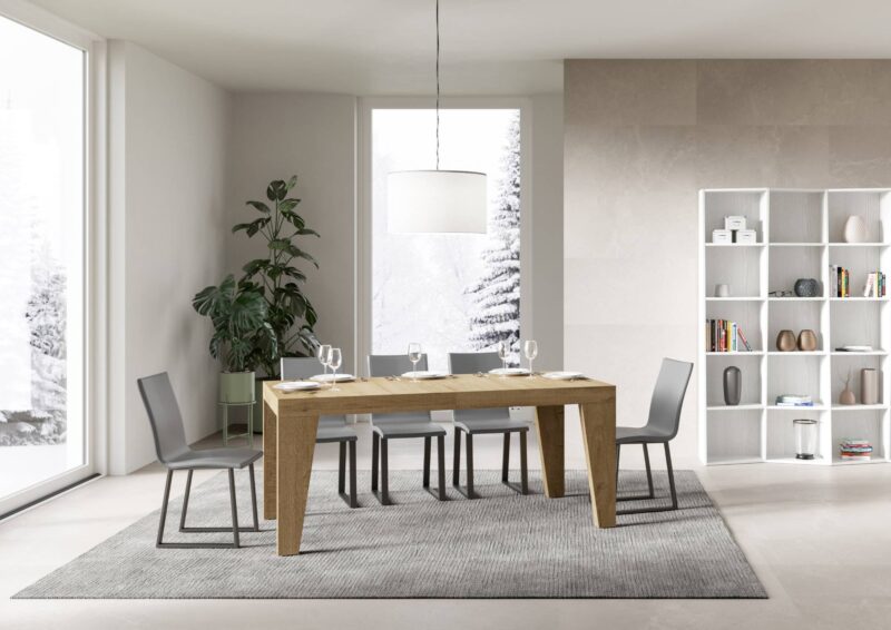 Tavolo allungabile 200/304x90 cm Naxy quercia natura - immagine 2