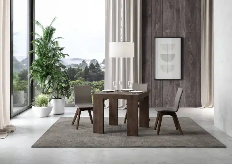 Tavolo allungabile 90/246x90 cm Roxell Premium noce - foto 3