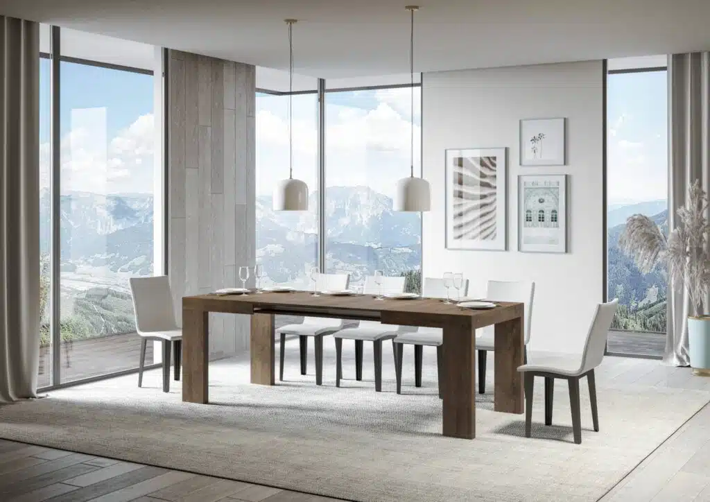 Tavolo allungabile 130/234x90 cm Roxell noce - foto 3