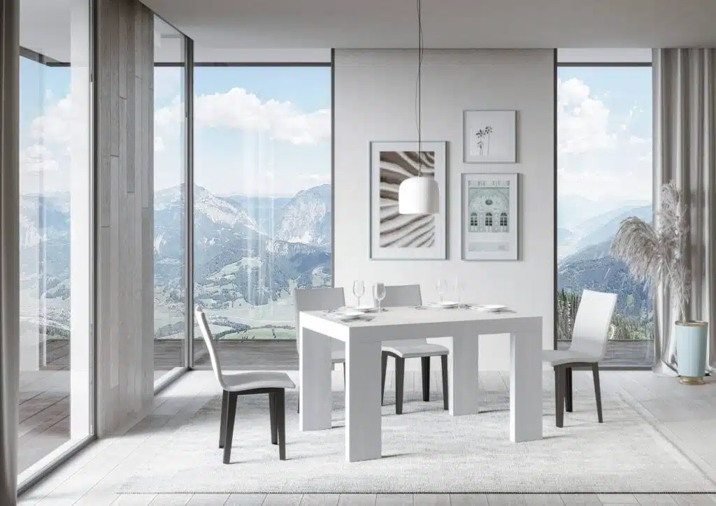 Tavolo allungabile 120/224x90 cm Roxell Premium bianco frassino - foto 3