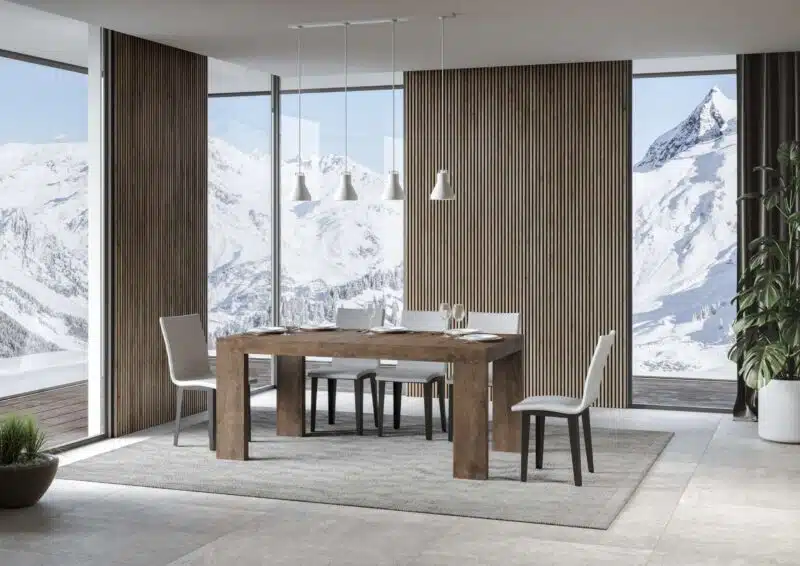 Tavolo allungabile 200/460x90 cm Roxell noce - foto 2