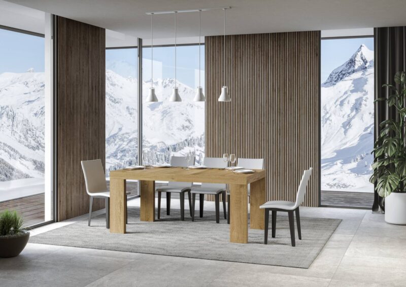 Tavolo allungabile 180/284x90 cm Roxell Premium quercia natura - immagine 2