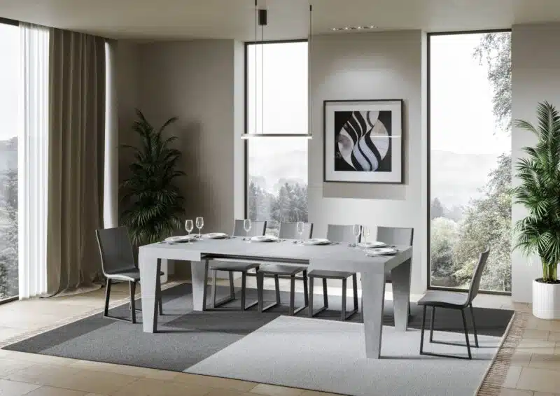 Tavolo allungabile 140/400x90 cm Spimbo cemento - foto 3