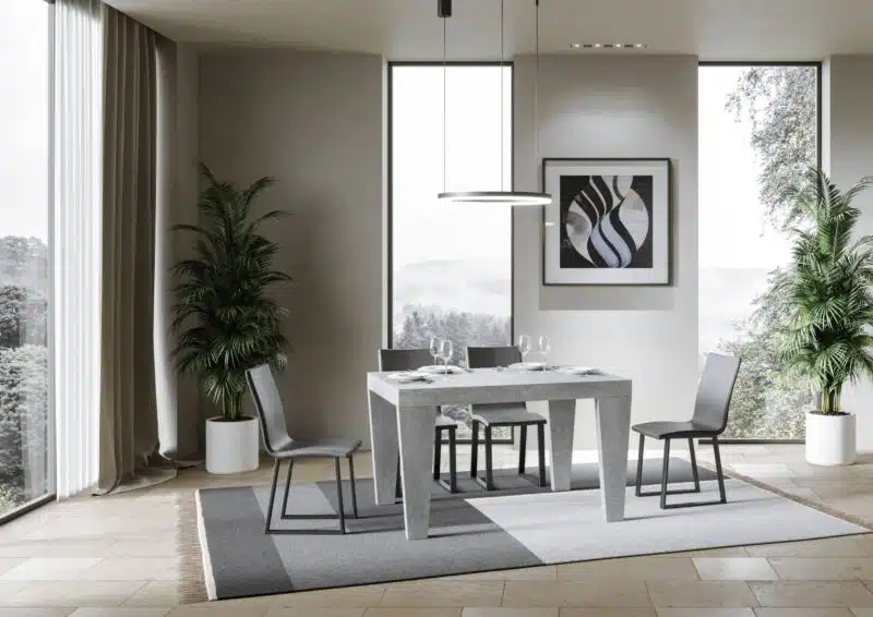 Tavolo allungabile 140/400x90 cm Spimbo cemento - foto 2