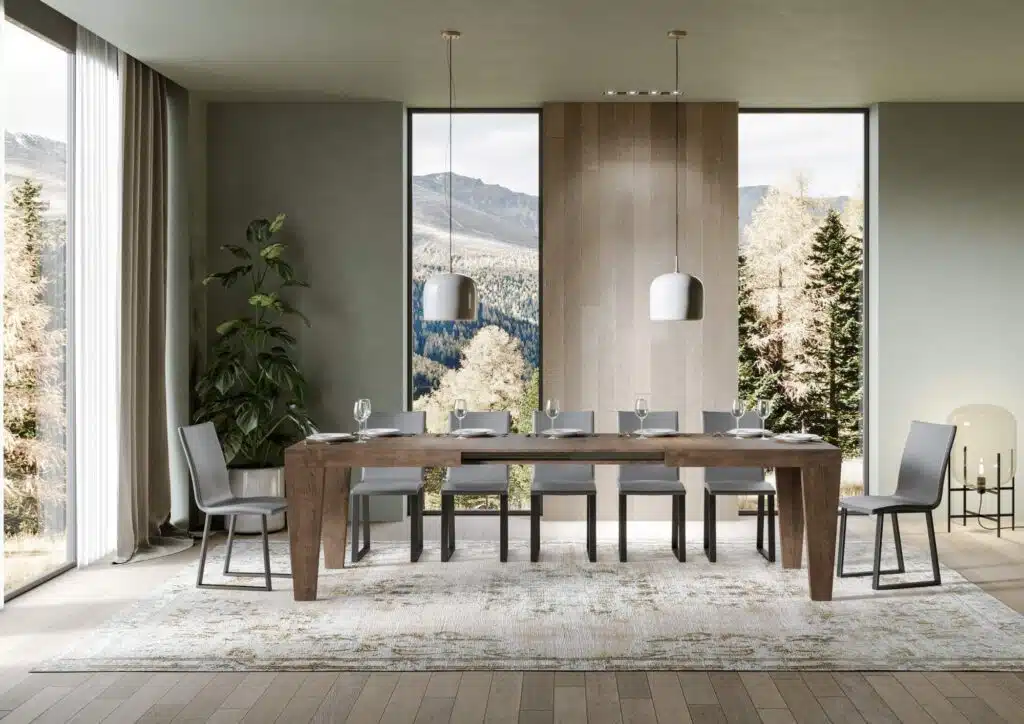 Tavolo allungabile 160/420x90 cm Spimbo noce - foto 3