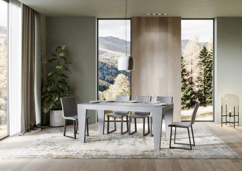 Tavolo allungabile 180/284x90 cm Spimbo Premium cemento - immagine 2