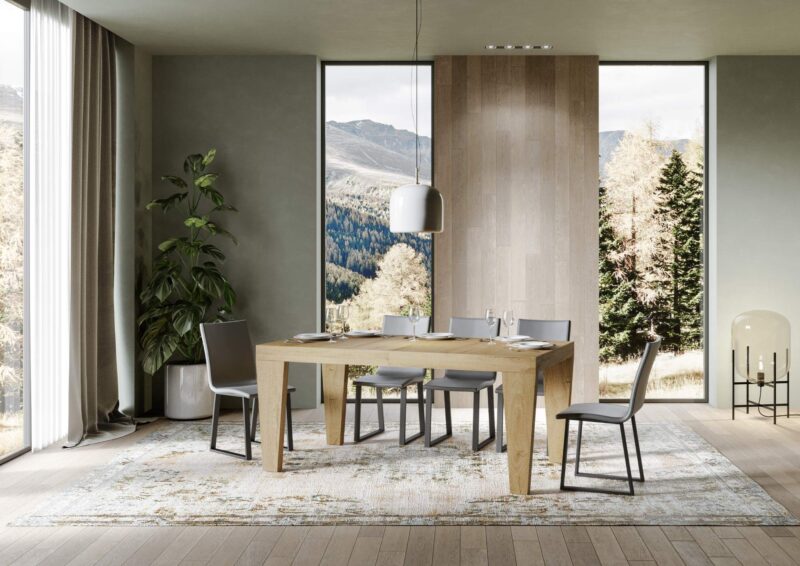 Tavolo allungabile 160/264x90 cm Spimbo Premium quercia natura - immagine 2