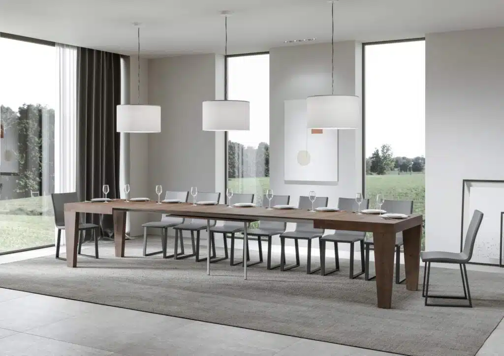 Tavolo allungabile 160/420x90 cm Spimbo noce - foto 4