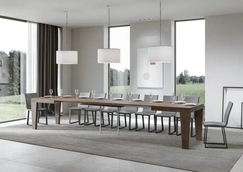 Tavolo allungabile 160/420x90 cm Spimbo noce - foto 4