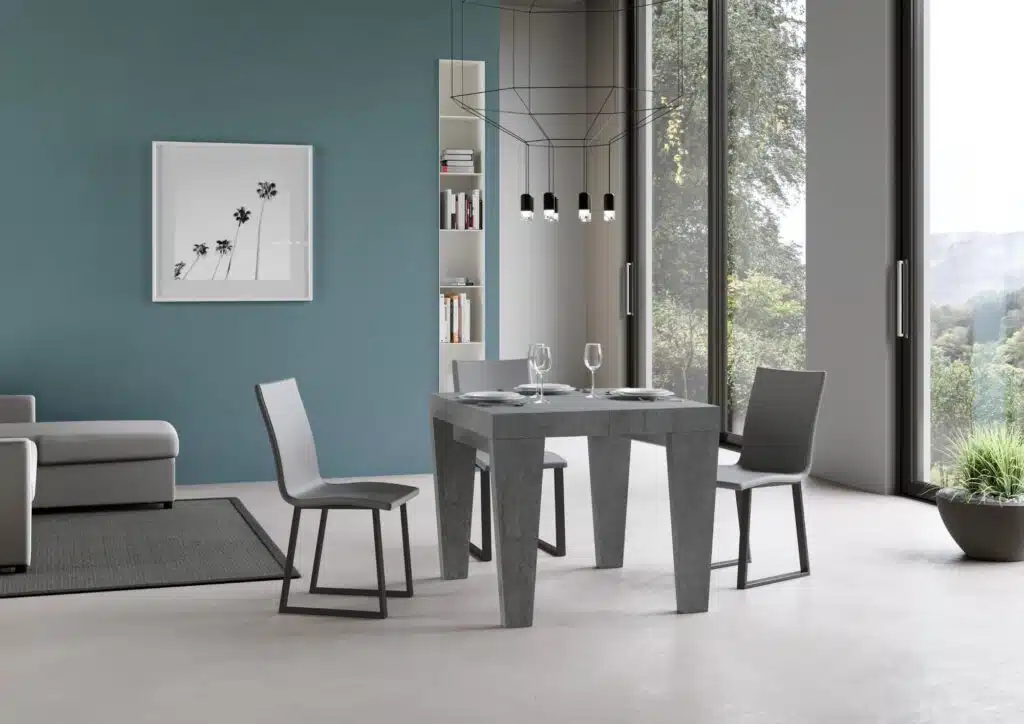 Tavolo allungabile 90/246x90 cm Spimbo cemento - foto 2