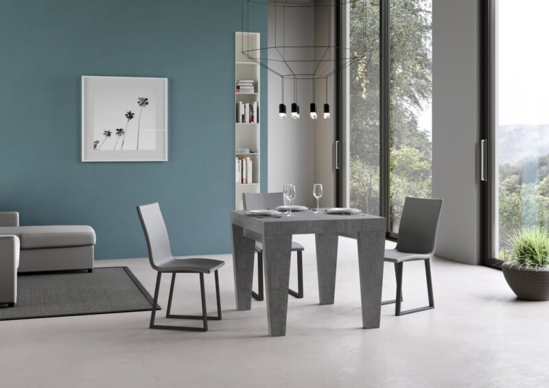 Tavolo allungabile 90/246x90 cm Spimbo Premium cemento - immagine 2