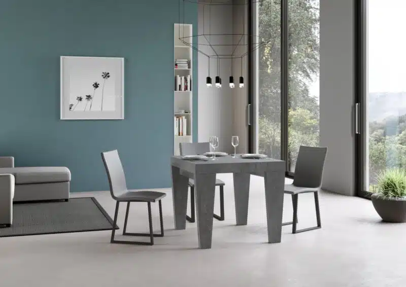 Tavolo allungabile 90/246x90 cm Spimbo cemento - foto 2