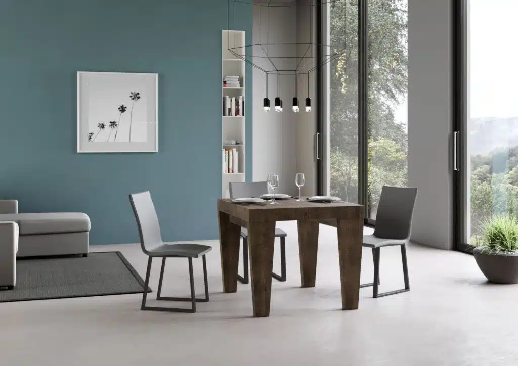 Tavolo allungabile 90/246x90 cm Spimbo noce - foto 2