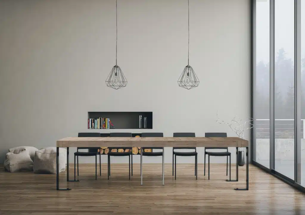 Consolle allungabile 90x40/300 cm Tecno Premium quercia natura - foto 3