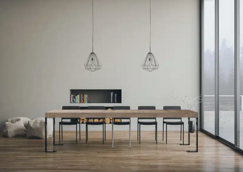 Consolle allungabile 90x40/300 cm Tecno Premium quercia natura - foto 3