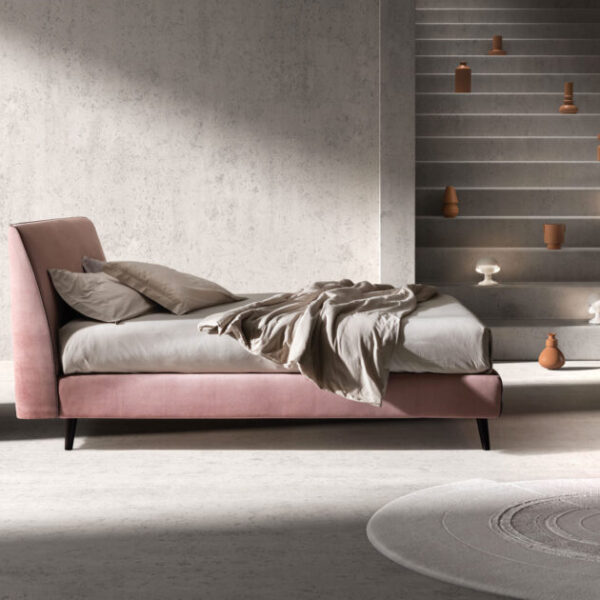 Letto Matrimoniale Samoa TIME design moderno, testiera imbottita - ambientazione camera da letto