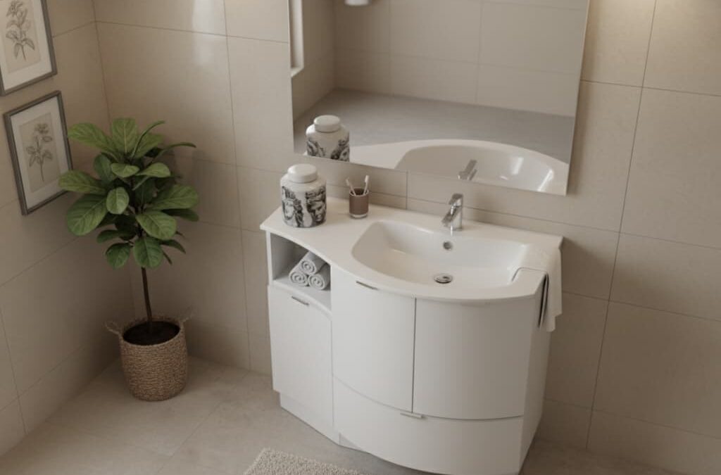 Mobili Curvi Bagno: Soluzioni Salvaspazio per Ambienti Stretti