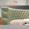 Letto rotondo Design Imperial Light - matrimoniale con lavorazione Capitonnè - immagine 3