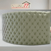 Letto rotondo Design Imperial Light - matrimoniale con lavorazione Capitonnè - immagine 4