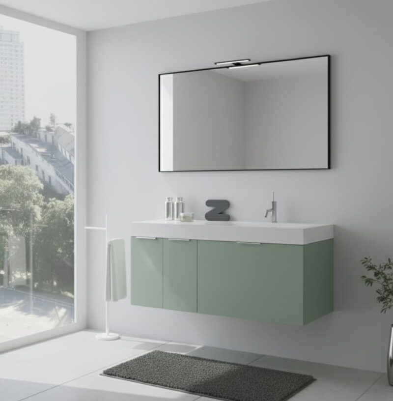 COMPAB B201  CITY - Mobile da bagno sospeso L.120 cm con piano integrato - New - immagine 4