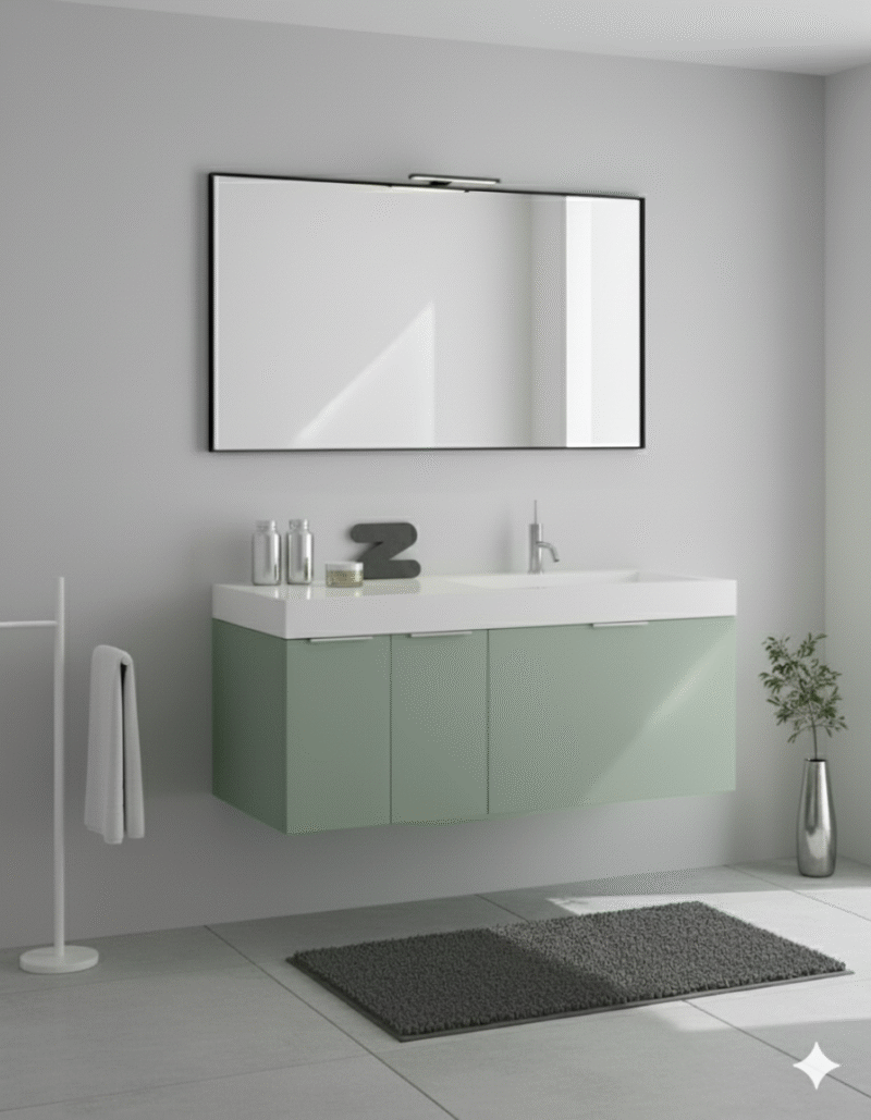 COMPAB B201  CITY - Mobile da bagno sospeso L.120 cm con piano integrato - immagine 3