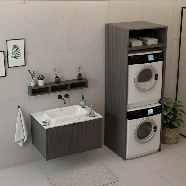 Mobile Bagno con Colonna Elettrodomestici - Personalizzata - Compab LAB