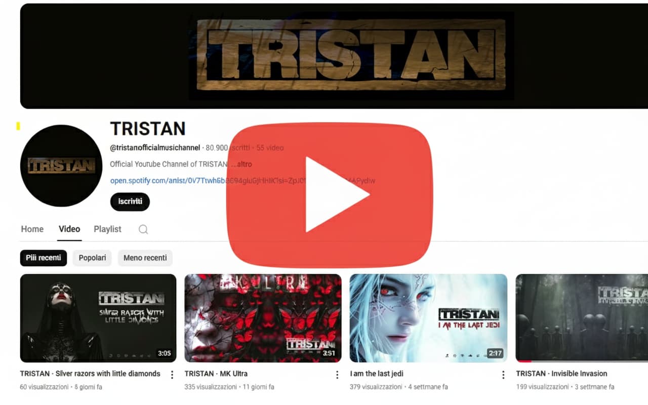Anteprima Canale Tristano Official Music Channel