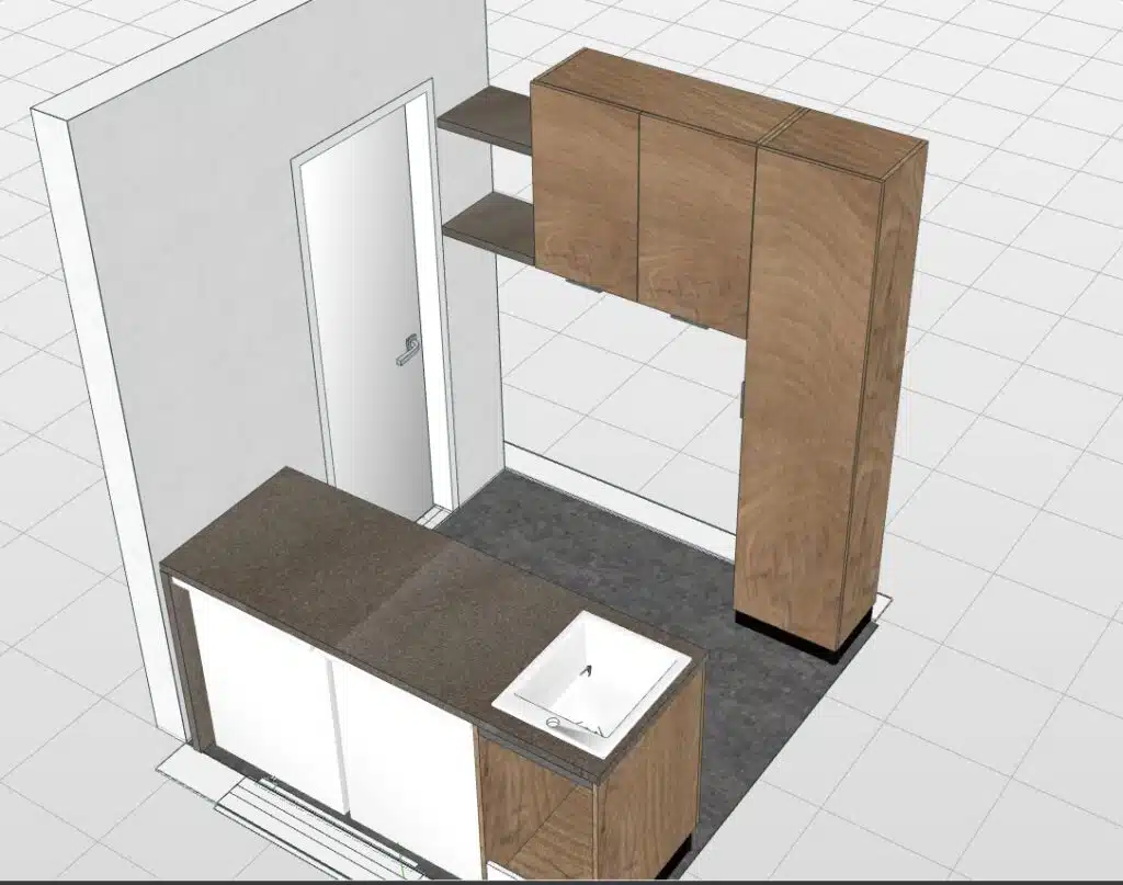 Composizione Lavanderia Personalizzata LAB60 Compab - ambientazione completa, mobili su misura lavanderia, stile contemporaneo