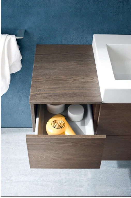 Compab B201 28 - Mobile arredo bagno moderno L.156 cm personalizzabile 3 B201-28-D