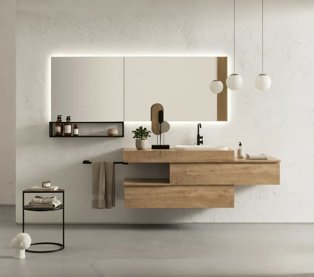 Compab BG007 Mobile Bagno - Lavabo Ceramica Moderno 1 result_1770161631446