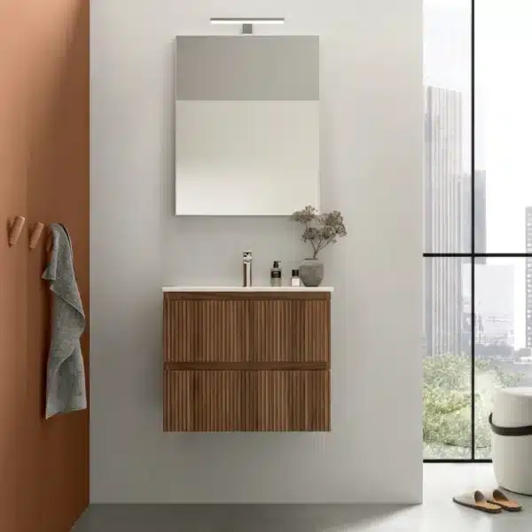 Mobile Bagno Cannettato 60 cm Sospeso Arcom Minimal | COMP_05