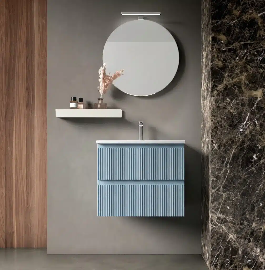 Mobile Bagno Cannettato 60 cm Sospeso Maniglia Gola Arcom Minimal | COMP 07 - foto 1
