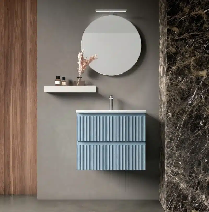 Mobile Bagno Cannettato 60 cm Sospeso Maniglia Gola Arcom Minimal | COMP 07 - foto 1