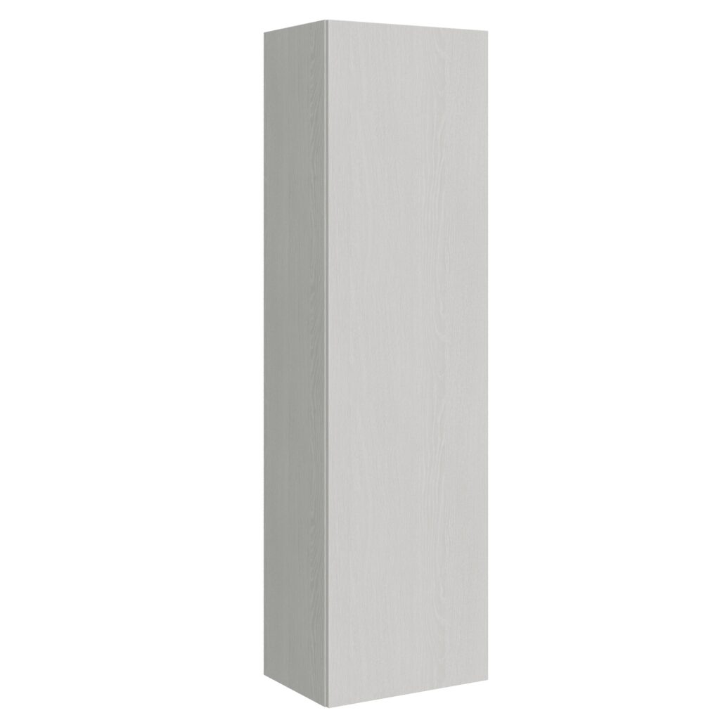 Base Colonna a terra Isoka L.60 H.210,3 P.39,2 sx-dx Bianco Frassino