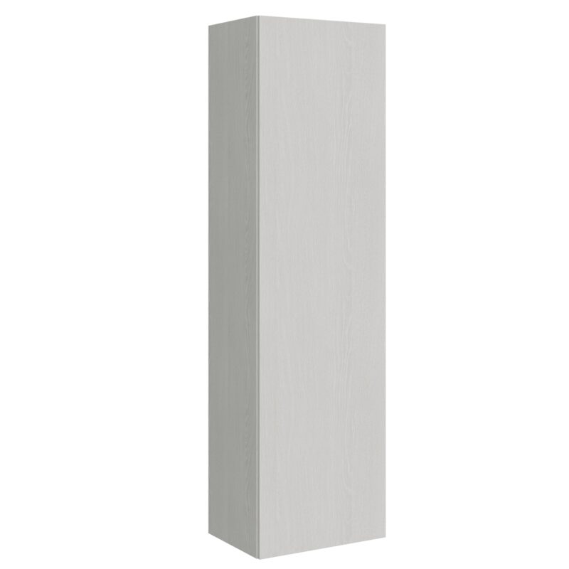 Base Colonna a terra Isoka L.60 H.210,3 P.39,2 sx-dx Bianco Frassino