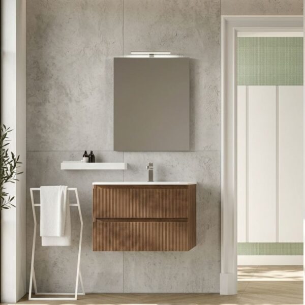 Mobile Bagno Cannettato 70 cm Sospeso Maniglia J Arcom Minimal | COMP 09