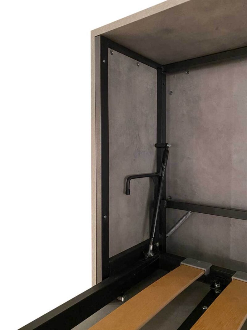 Letto singolo a scomparsa Kando bianco frassino