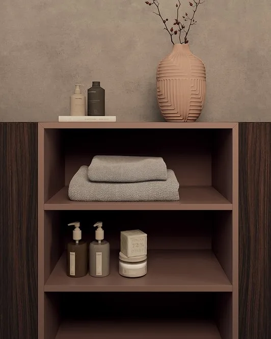 Ink NK004 - Mobile Bagno Luxury Compab L 151+150 x P 38/37 cm 6 Mobile bagno Ink NK004 Compab - dettaglio finitura laccati