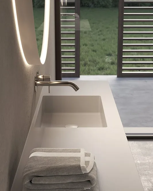 Ink NK004 - Mobile Bagno Luxury Compab L 151+150 x P 38/37 cm 3 Mobile bagno Ink NK004 Compab - lavabo e finitura
