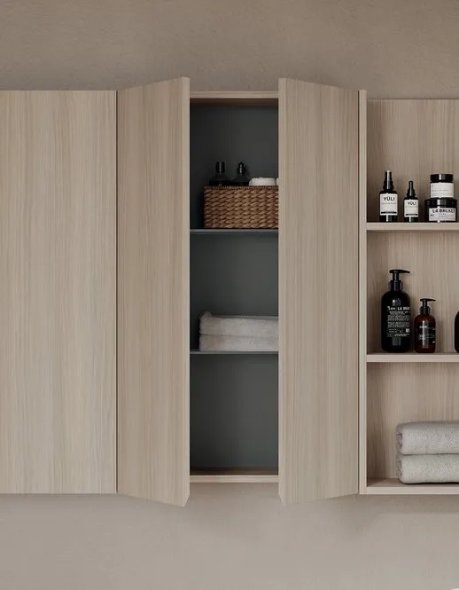 Ink NK005 - Mobile Bagno Luxury Compab L 170+220,5 x P 20,8/38 cm 4 Mobile bagno Ink NK005 Compab - finitura pensili