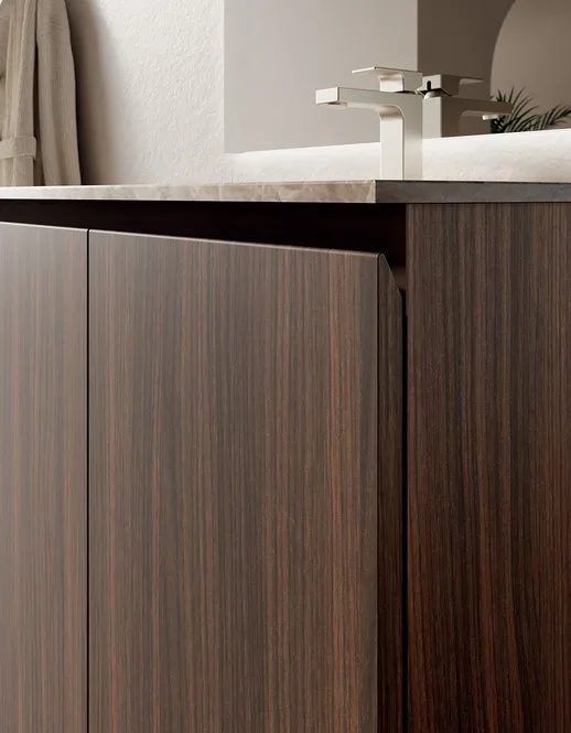 Ink NK007 - Mobile Bagno Luxury Compab L 106+50+135 x P 51/37 cm 5 Mobile bagno Ink NK007 Compab - dettaglio finitura