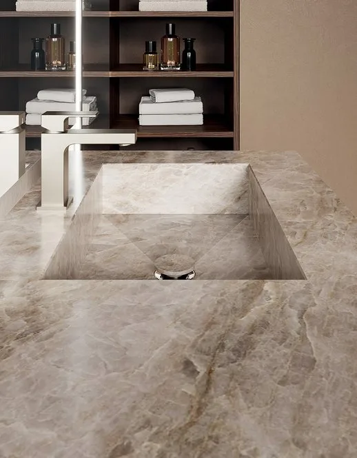 Ink NK007 - Mobile Bagno Luxury Compab L 106+50+135 x P 51/37 cm 3 Mobile bagno Ink NK007 Compab - dettaglio lavabo